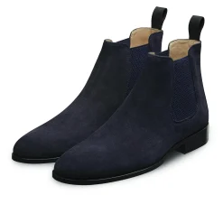 LodinG Bottines basses Shoji 1008 veau velours Bleu marine Cheap