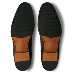 LodinG Bottines basses Shoji 1008 veau velours Bleu marine Cheap