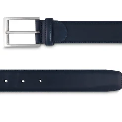 LodinG Ceinture homme en cuir lisse Bleu Best Sale
