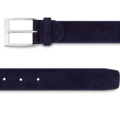 LodinG Ceinture veau velours bleu Marine Discount