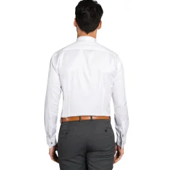 LodinG Chemise he slim fit poignet mousquetaire 100% coton infroissable Blanc Shop