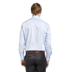 LodinG Chemise bleu coupe droite sans repassage 100% coton Ciel New