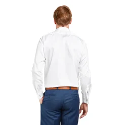 LodinG Chemise droite he sans repassage 100% coton poignet mousquetaire Blanc Online