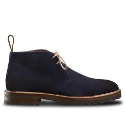 LodinG Desert Boots Firmo 393 veau velours bleu Bleu foncé Sale