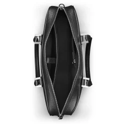 LodinG Porte-document en cuir grainé Noir Cheap