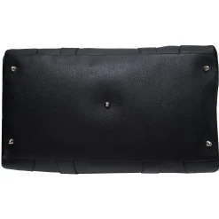 LodinG Sac week-end de voyage en cuir grainé Noir Outlet